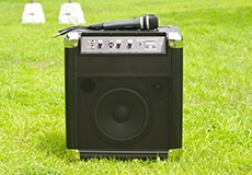 iPhone対応マイク付きスピーカー